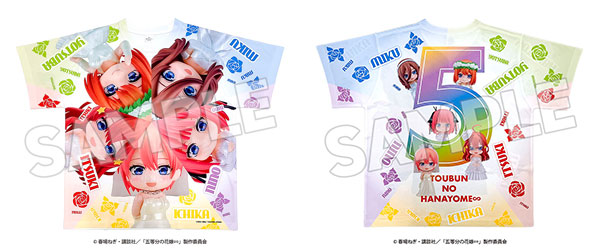 五等分の花嫁∽ ねんどろいどぷらす フルグラフィックTシャツ