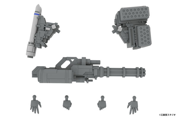 PP254 拡張セットD  5inM 1/48 装甲歩兵用[DRu35 MLC& R25RCT&M7A GGUN&平手(左右)&にぎり手(左右)]