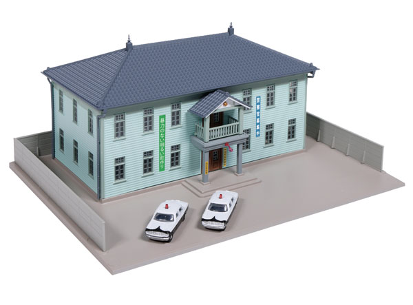 23-460B 地方警察署 (ライトグリーン・パトカー2台付)