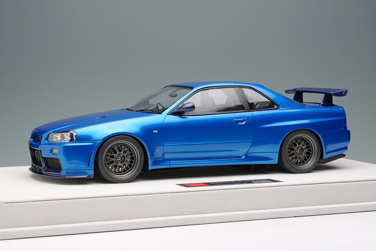EML130B EIDOLON 1/18 BUILT BY LEGENDS Mine's Skyline GT-R(BNR34) ベイサイドブルー