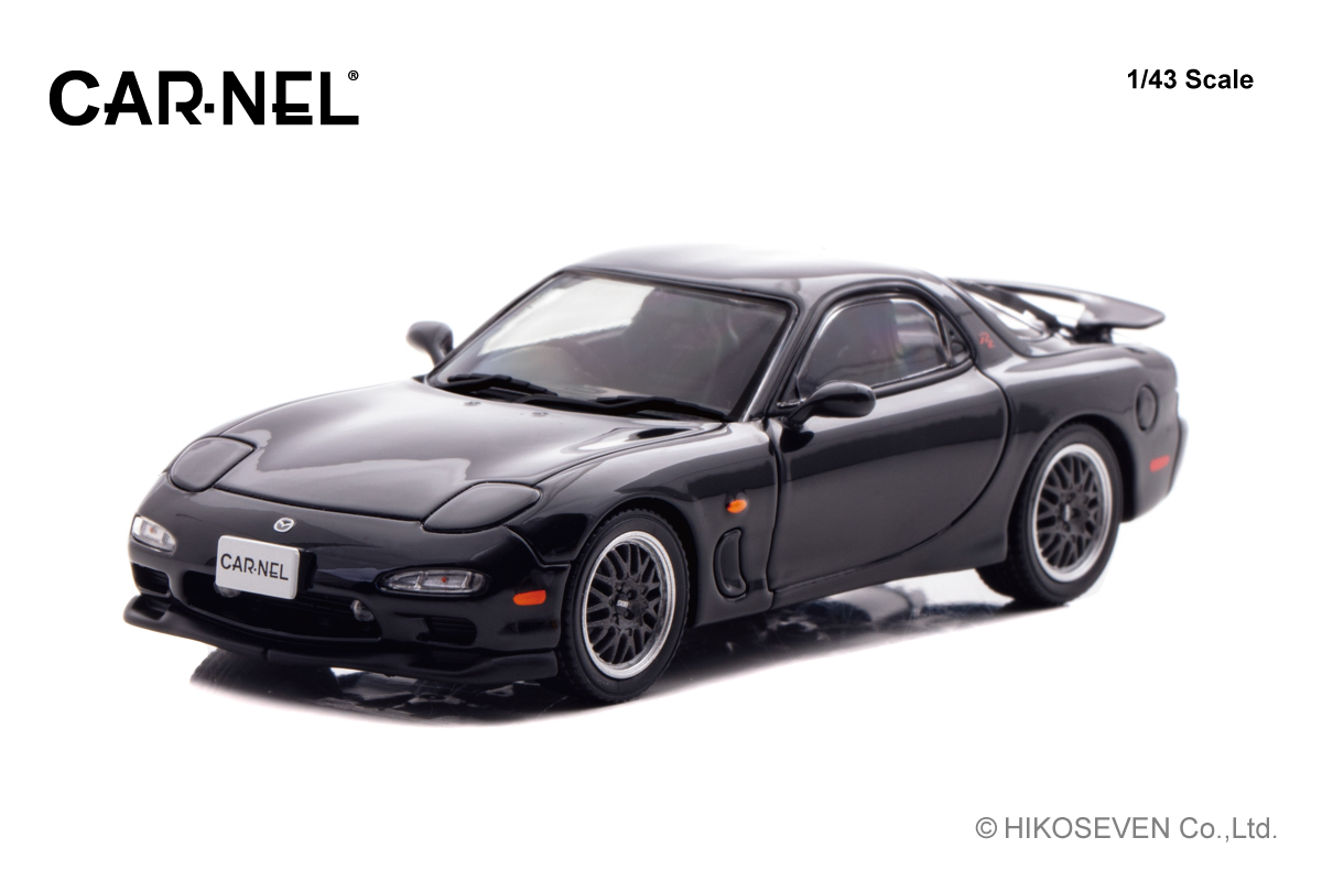 CN439813 CARNEL 1/43 マツダ RX-7 Type RZ (FD3S) 1998 Brilliant Black