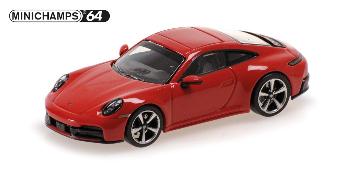 640064020 MINICHAMPS 1/64 ポルシェ 911 (992.2) カレラ 2025 レッド