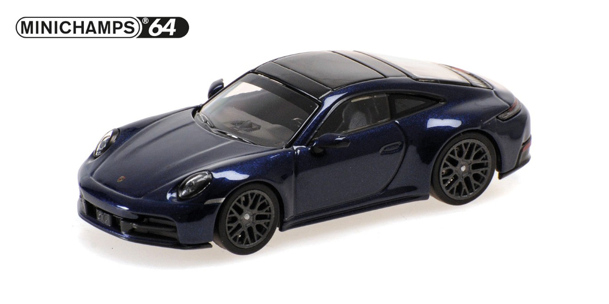 640064022 MINICHAMPS 1/64 ポルシェ 911 (992.2) カレラ 2025 ブルーメタリック