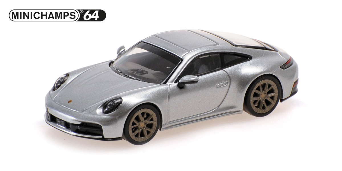 640064024 MINICHAMPS 1/64 ポルシェ 911 (992.2) カレラ 2025 シルバー