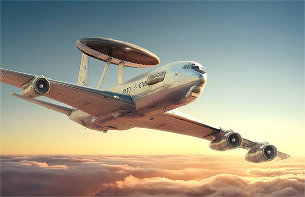 RE14345 ローデン 1/144 米・E-3セントリー早期警戒管制機