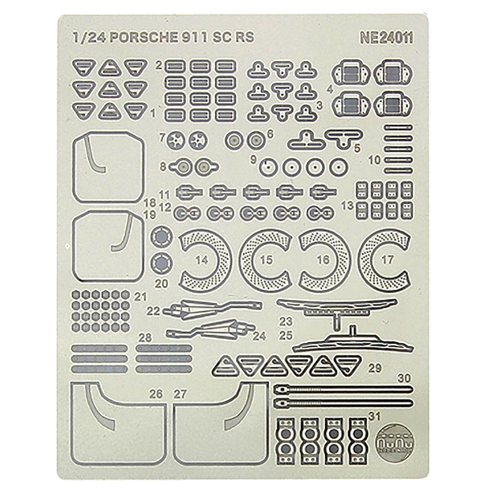 NE24011 プラッツ/nunu 1/24 レーシングシリーズ ポルシェ911SC RS 1984オマーンラリーウィナー用ディテールアップパーツ