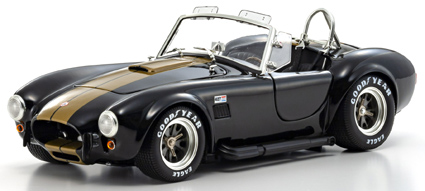 KS08048BKG KYOSHOオリジナル 1/18 シェルビー コブラ 427S/C (ブラック/ゴールドストライプ)