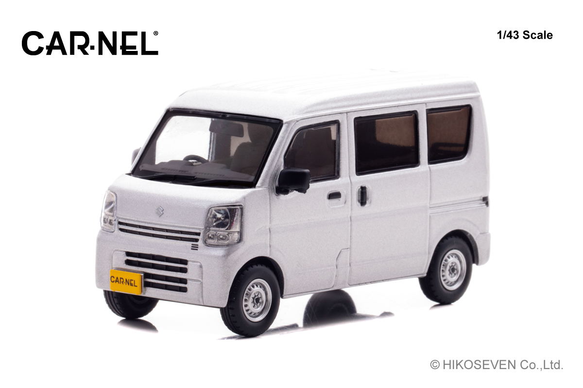 CN432102 CARNEL 1/43 スズキ エブリイ PA (DA17V) 2021 Silky Silver Metallic