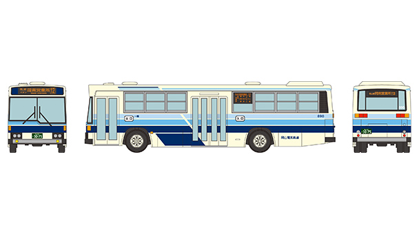 331766 ザ・バスコレクション 岡山電気軌道 さよなら西工58MC