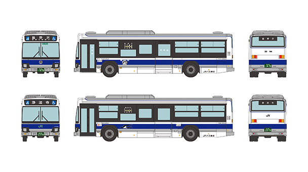 335870 ザ・バスコレクション ジェイアールバス東北 国鉄復刻バス・現行塗装車2台セット
