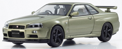 KS03936MJ KYOSHOオリジナル 1/43 日産 スカイライン R34 GT-R VスペックⅡNur (ミレニアムジェイド)