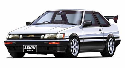 ID-338 1/24 インチアップシリーズ №338 トヨタ カローラレビン 2ドア 1600GT APEX(GT/Wウイング付き)