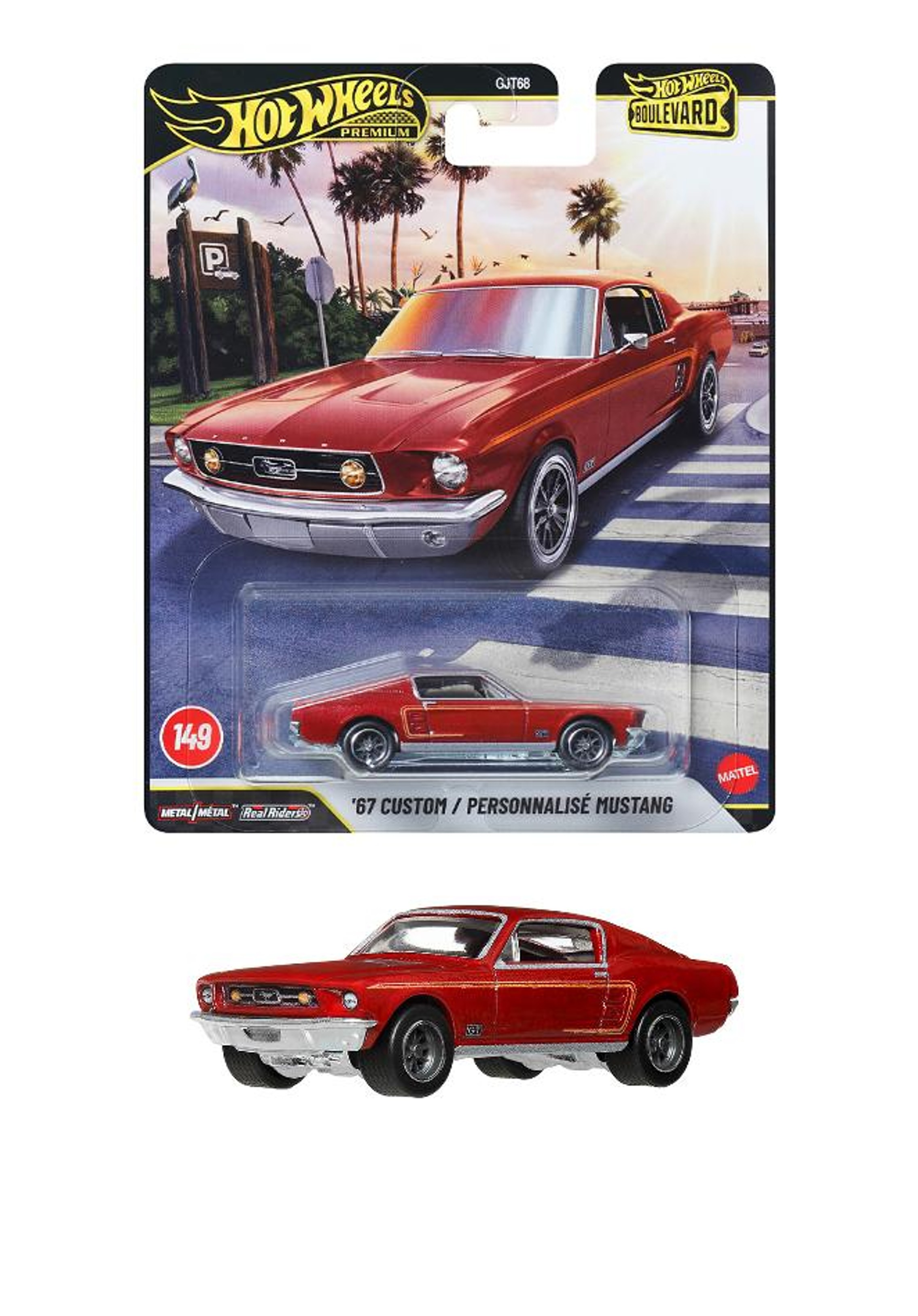 JHW40-9866 ホットウィール ブールバード '67 カスタム マスタング