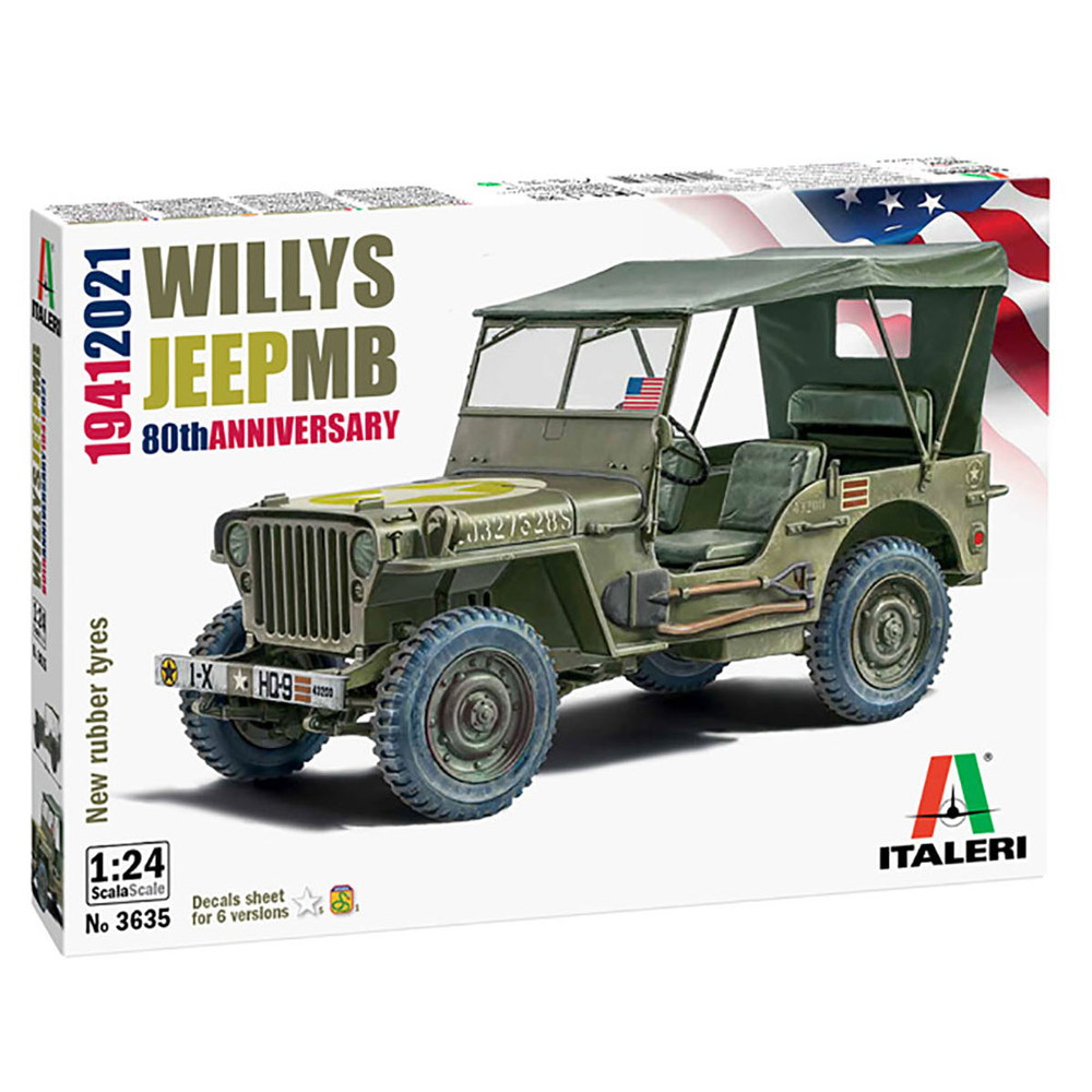 IT3635 イタレリ 1/24 アメリカ軍 1/4トン 4×4トラック 80周年記念