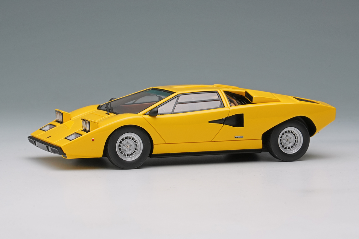 EM822A EIDOLON 1/43 Lamborghini Countach LP400 1974 Head lamp open イエロー