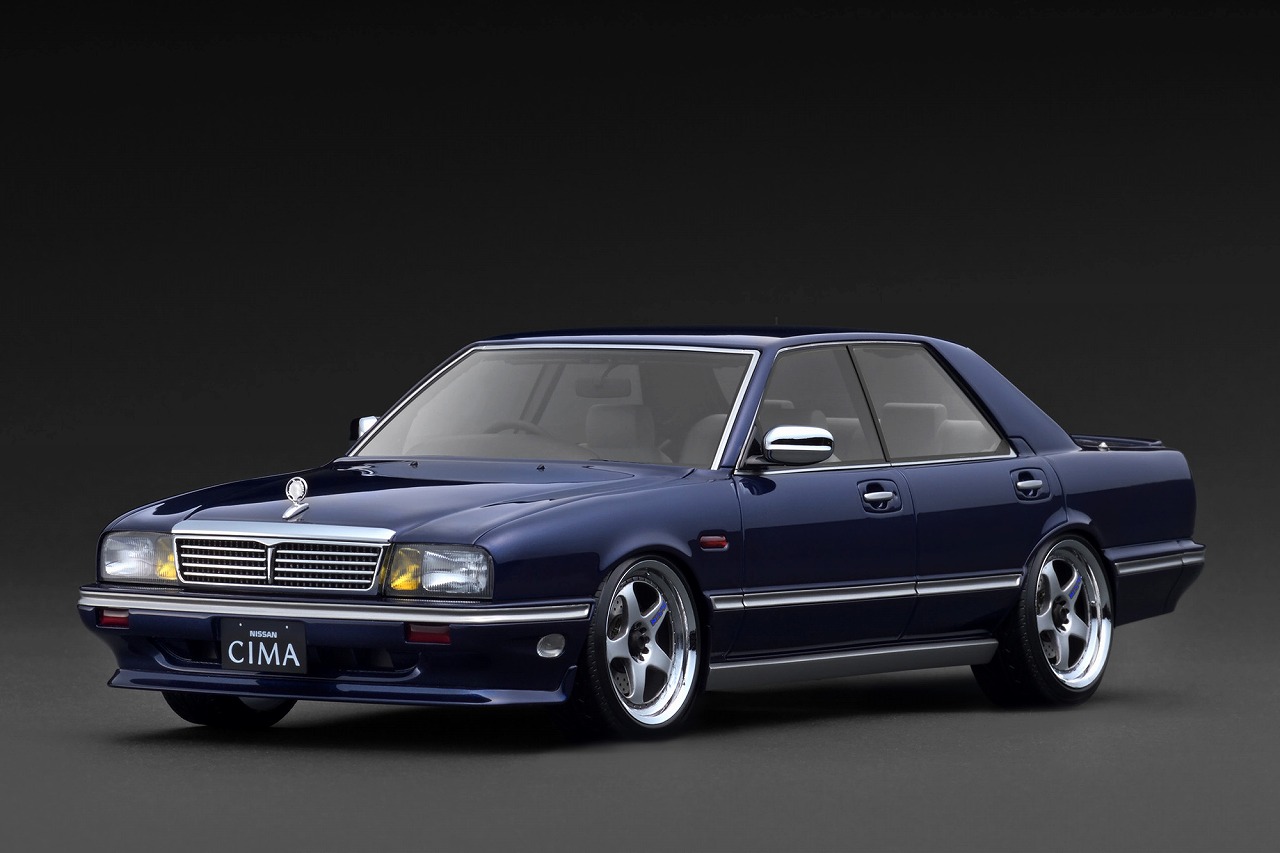 IG3901 IGモデル 1/18 NISSAN GLORIA CIMA (Y31) Dark Blue