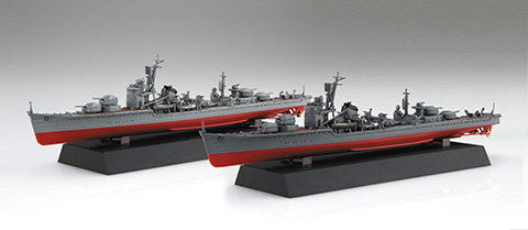 艦NX-16 EX201 1/700 日本海軍秋月型駆逐艦 秋月/初月 昭和19年/捷一号作戦 2隻セット 特別仕様(純正Eパーツ付き