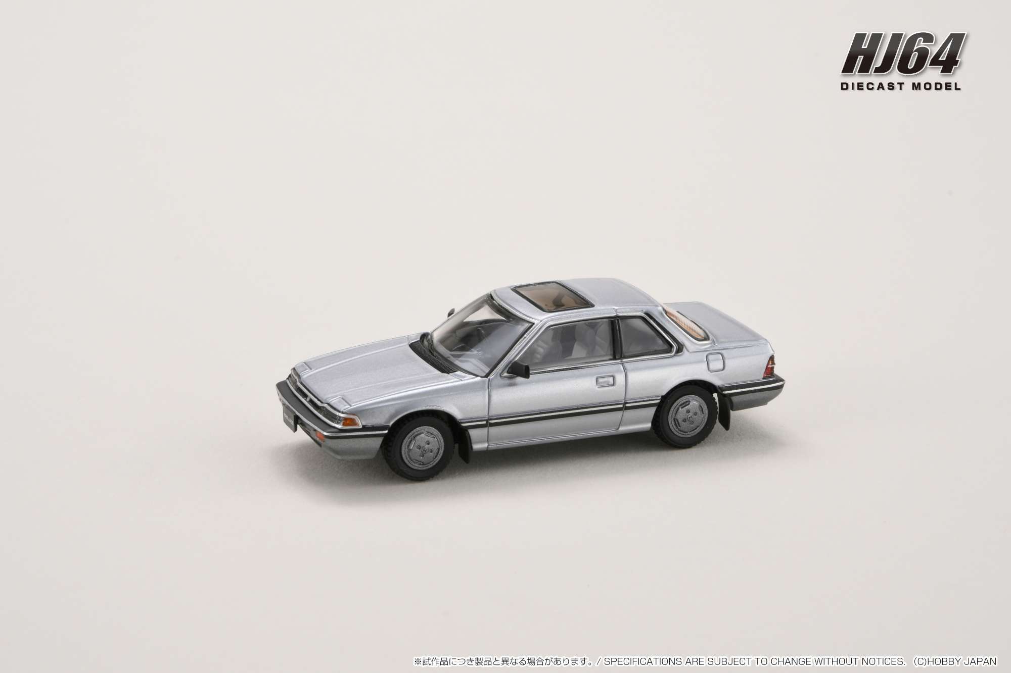 HJ641086AS HJ64 1/64 ホンダ プレリュード XX AB 前期型 シルバーメタリック