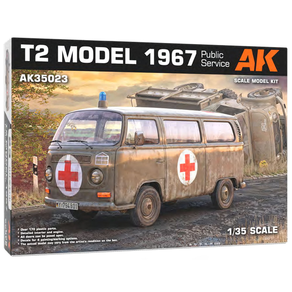 AK35023 AK インタラクティブ 1/35 1967 ワンボックスカー バスタイプ 公共サービス車両