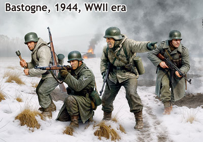 MB35254 マスターボックス 1/35 独・国防軍歩兵4体・バストーニュ1944年12月