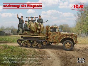 35407 ICM 1/35 Sd.Kfz.3b w/2cmFlak38&クルー