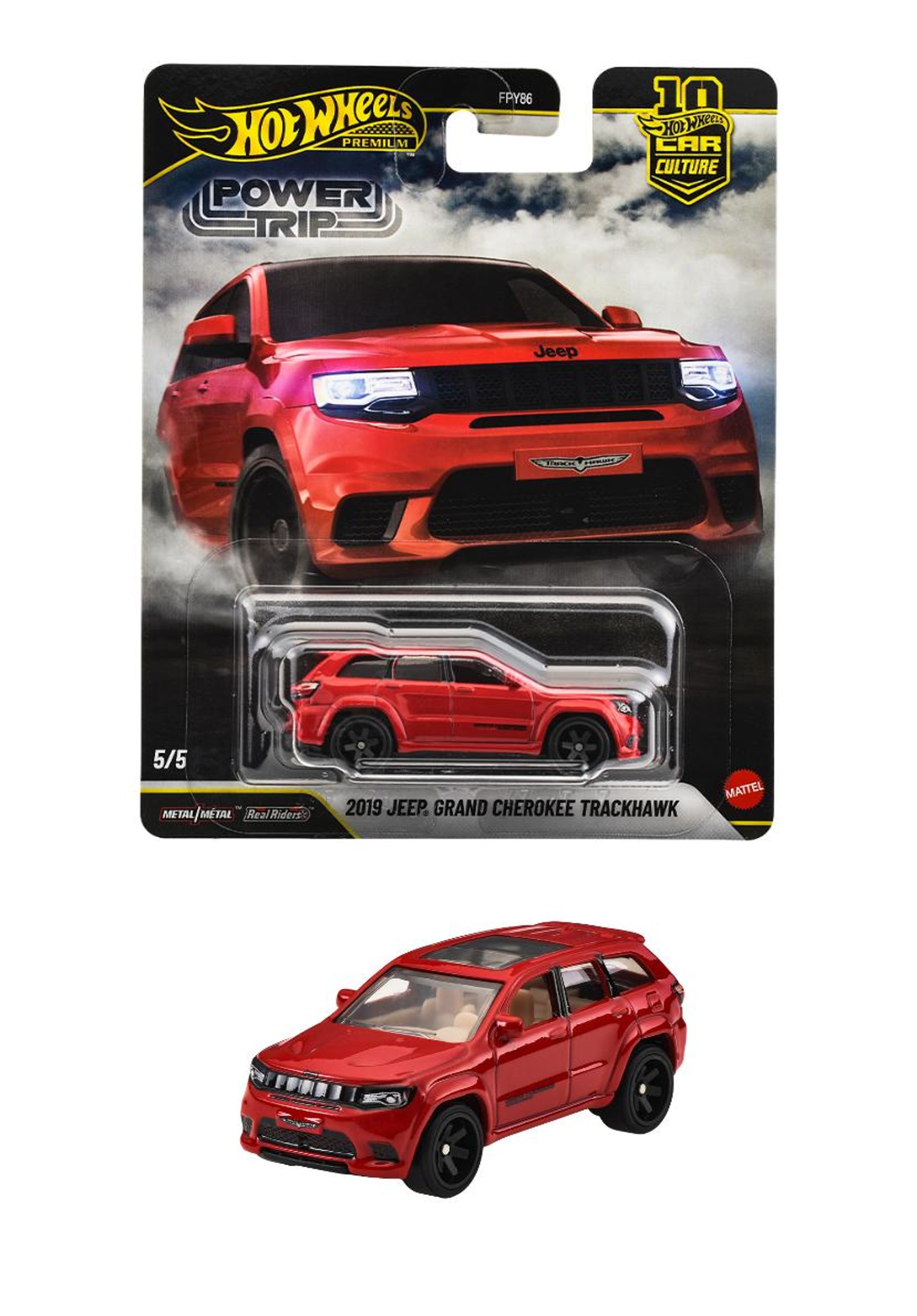 JKF28-9866 ホットウィール カーカルチャー パワートリップ 2019 ジープ グランドチェロキー トラックホーク