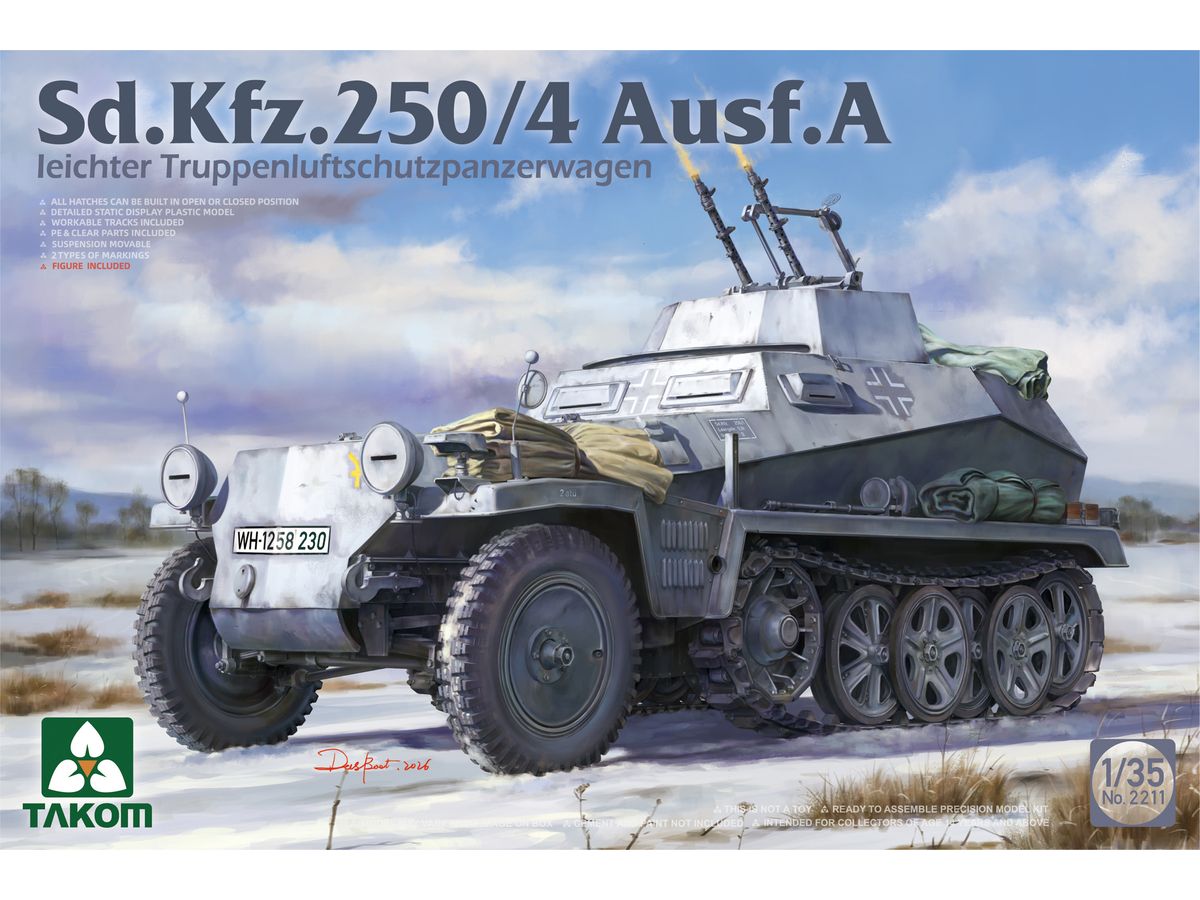 TKO2211 タコム1/35 d.Kfz.250/4 A型 軽対空装甲兵員輸送車