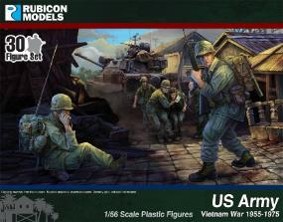 RB1004 ルビコン 1/56 アメリカ陸軍兵士 1955~1975年 ベトナム戦争 (30体入)