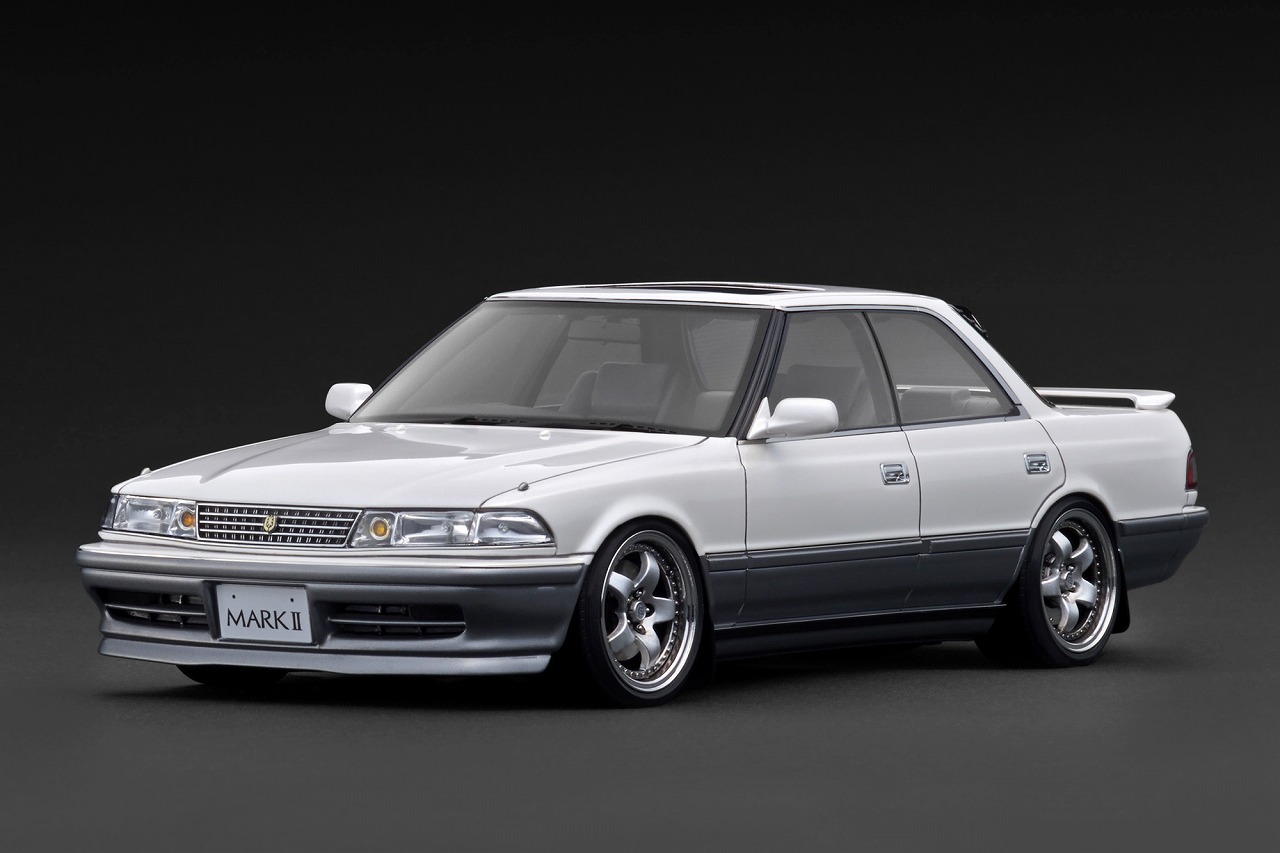 IG3857 IGモデル 1/18 TOYOTA MARKⅡ2.5 GT TWIN turbo (GX81) Pearl White / Silver