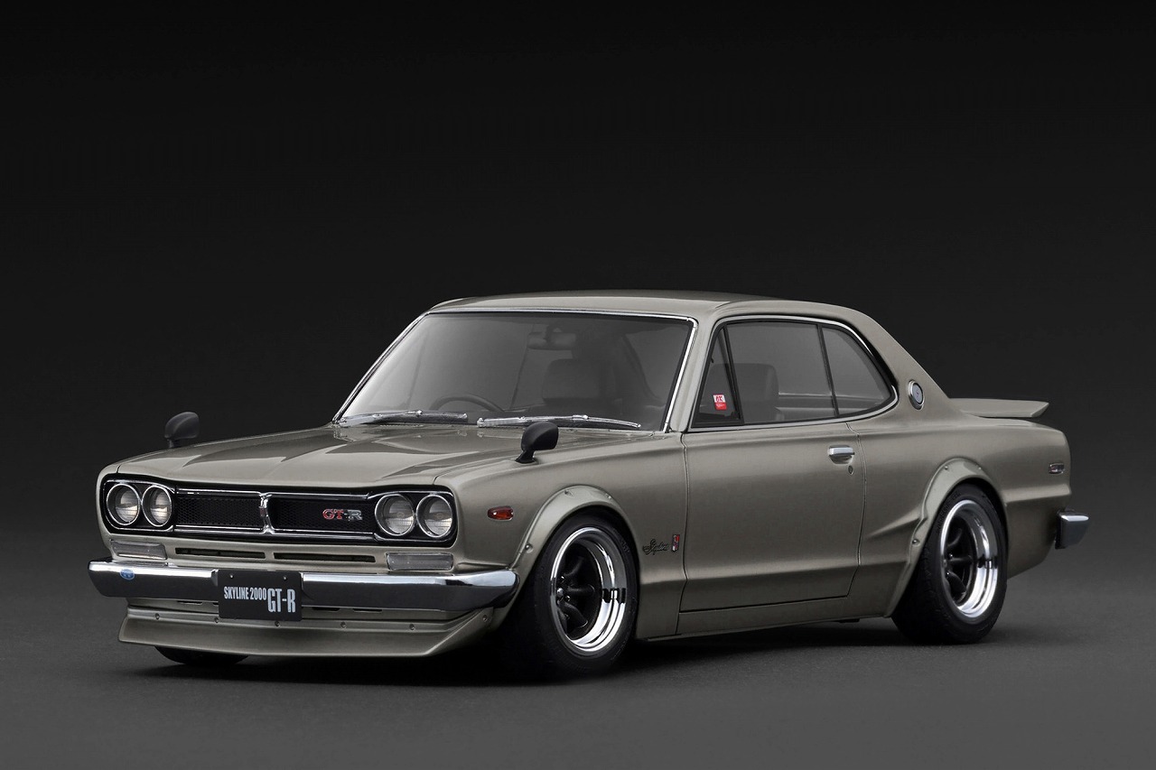 IG4032 IGモデル 1/18 Nissan Skyline 2000 GT-R (KPGC10) Dark Silver