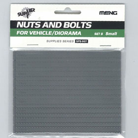 MENSPS-007 1/35 ボルトとナット SET B (小) 1.4mm、 1.0mm、1.8mm ワッシャー付