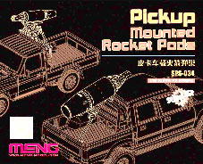 MENSPS-034 モンモデル 1/35 ピックアップ 車載ロケットポッド