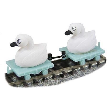 JT-12 湖面電車 子白鳥(2羽・トロッコ付)