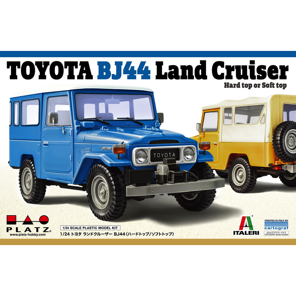 PIT004 1/24 トヨタ ランドクルーザー BJ-44 (ソフトトップ/ハードトップ)