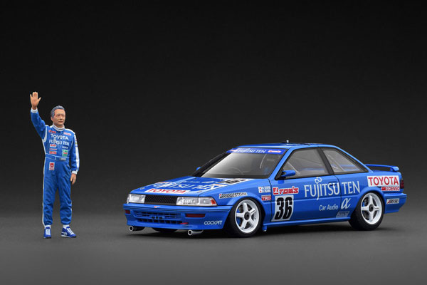 IG3862 1/18 FUJITSU TEN TOM'S COROLLA (#36) 1991 JTC With Mr.Sekiya