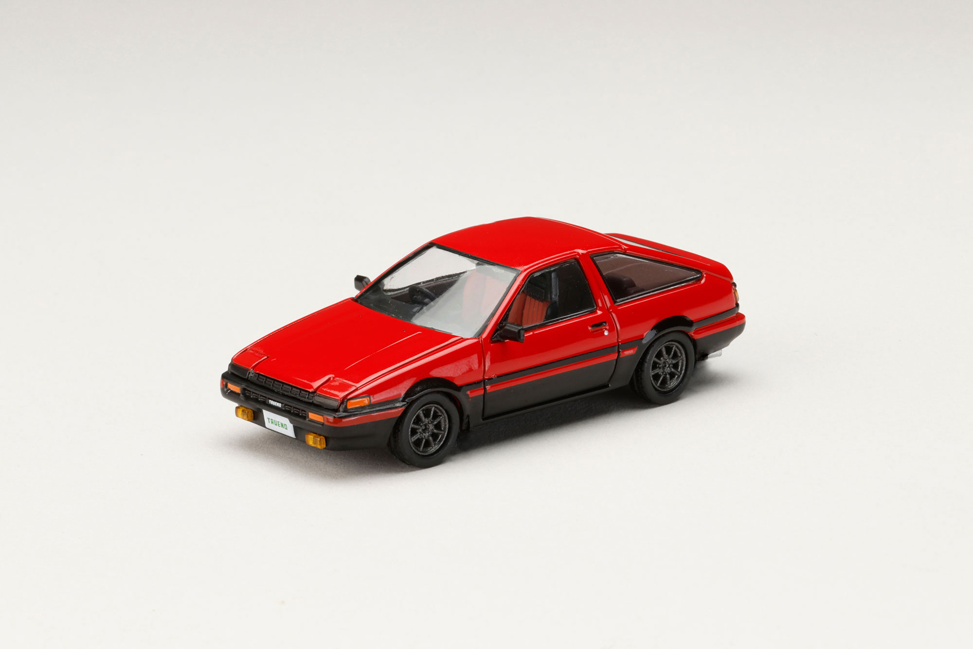 HJ643008RB HJ64 1/64 トヨタ SPRINTER TRUNEO (AE86) GT-APEX JDM カスタムバージョン レッド/ブラック