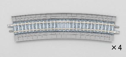 1876 高架橋付PCレールHC541-15-PC(F)(4本セット)