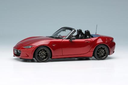 EM764C EIDOLON 1/43 Mazda Roadster (ND) '990S' 2022 ソウルレッドクリスタルメタリック