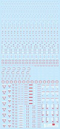 RB02-100WAR 1/100 RB02 コーションデカール ホワイト&レッド (1枚入)