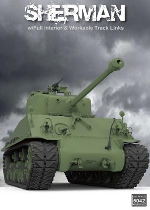 RFM5042 ライフィールド 1/35 M4A3 76W HVSS シャーマン 中戦車 w/可動式履帯 &フルインテリア
