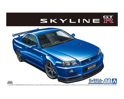 ザ・モデルカーNo.08 1/24 ニッサン BNR34 スカイラインGT-R V-specⅡ'02