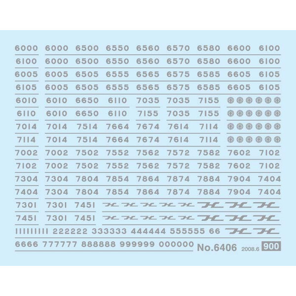 6406 車両マーク 阪急6000・7000系(メタリック)