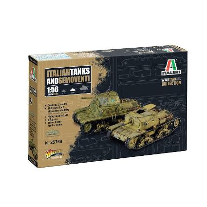 IT25768 イタレリ 1/56 WW.II イタリア軍 カルロ・アルマート/セモベンテ 2in1