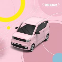 新品  Dream 1/64 上汽通用五菱汽車 ウーリン WuLing 宏光 MINI EV ピンク