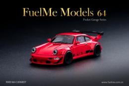 新品 FM64002-RWB964-06 Fuelme Models 1/64 ポルシェ Porsche 911 RWB 964 CARMEET レッド