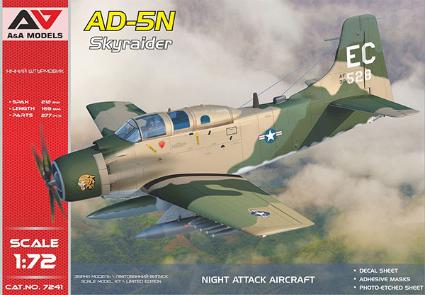 MDVAAM7241 モデルズビット 1/72 AD-5N スカイレーダー `夜間攻撃機`