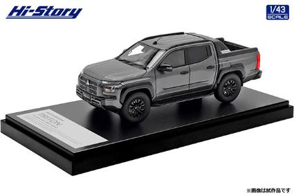 HS470GY Hi-Story 1/43 MITSUBISHI TRITON Double Cab 4WD (2024)  グラファイトグレーメタリック