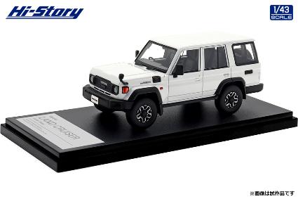 HS489WH Hi-Story 1/43 Toyota LAND CRUISER 70 AX (2023)  スーパーホワイトⅡ