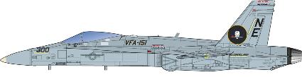 PF-48 1/144 アメリカ海軍艦上戦闘機 F/A-18C ホーネット NAF厚木
