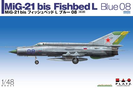 AE-28 プラッツ 1/48 MiG-21 bis フィッシュベッド L ブルー 08